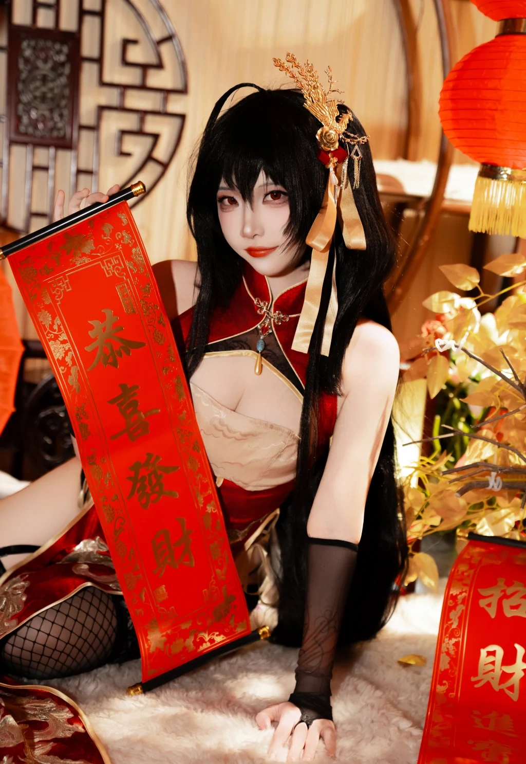 Coser@二佐Nisa: 碧蓝航线-大凤·旗袍 (38 photos) - P24