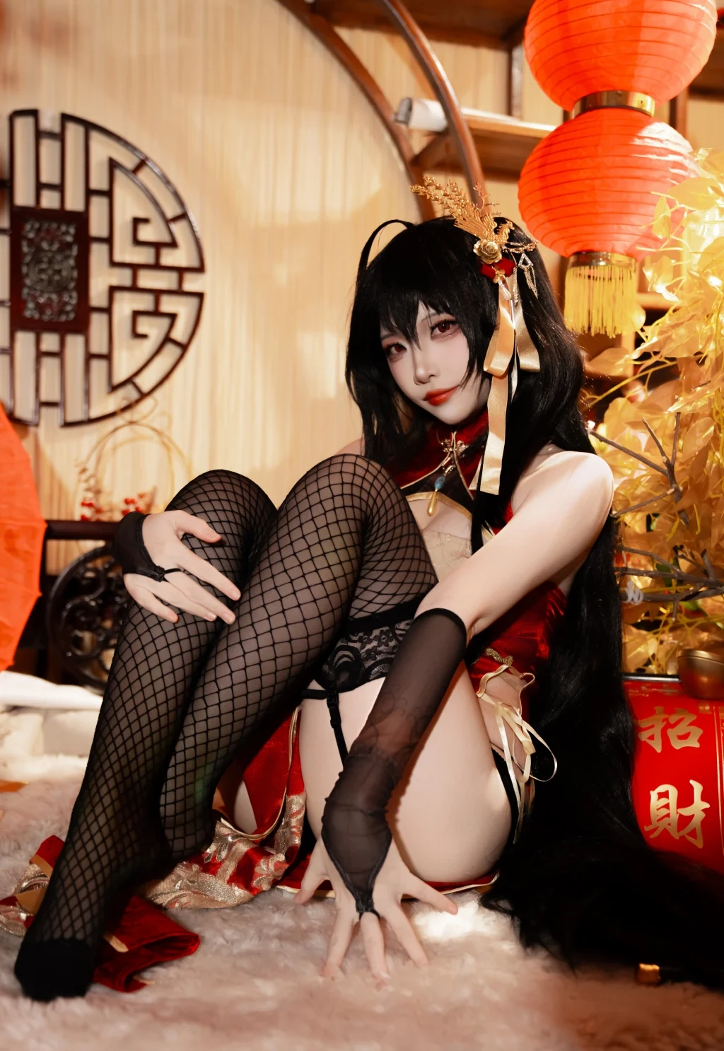 Coser@二佐Nisa: 碧蓝航线-大凤·旗袍 (38 photos) - P3