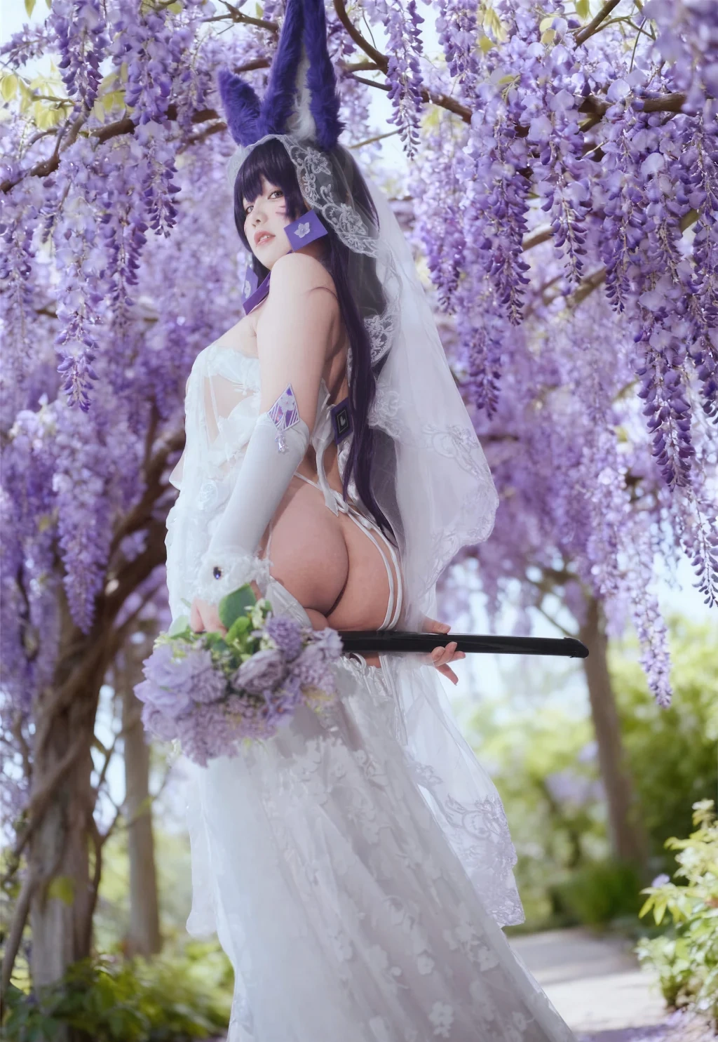 Coser@阿半今天很开心: 碧蓝航线 武藏誓约花嫁 婚纱 (75 photos) - P1