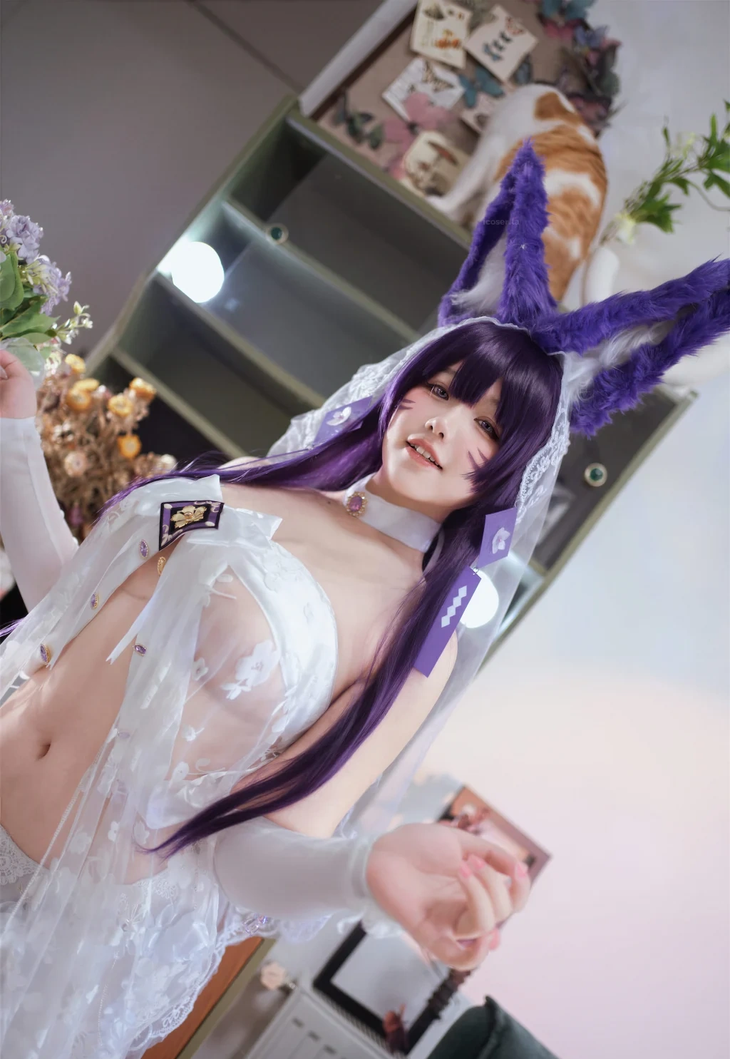 Coser@阿半今天很开心: 碧蓝航线 武藏誓约花嫁 婚纱 (75 photos) - P27