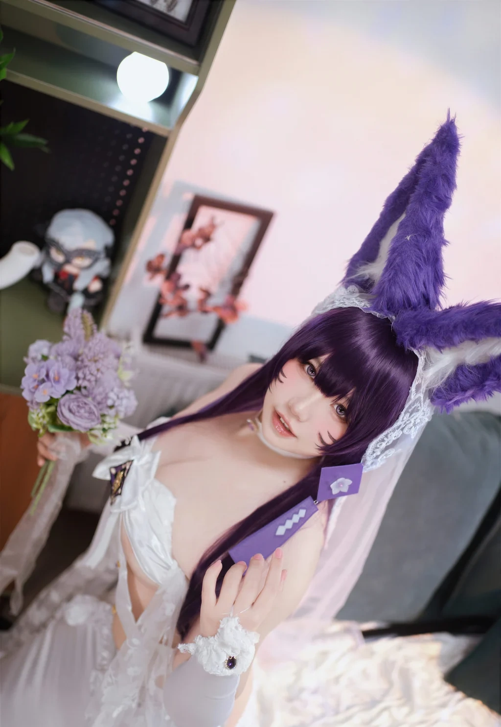 Coser@阿半今天很开心: 碧蓝航线 武藏誓约花嫁 婚纱 (75 photos) - P6