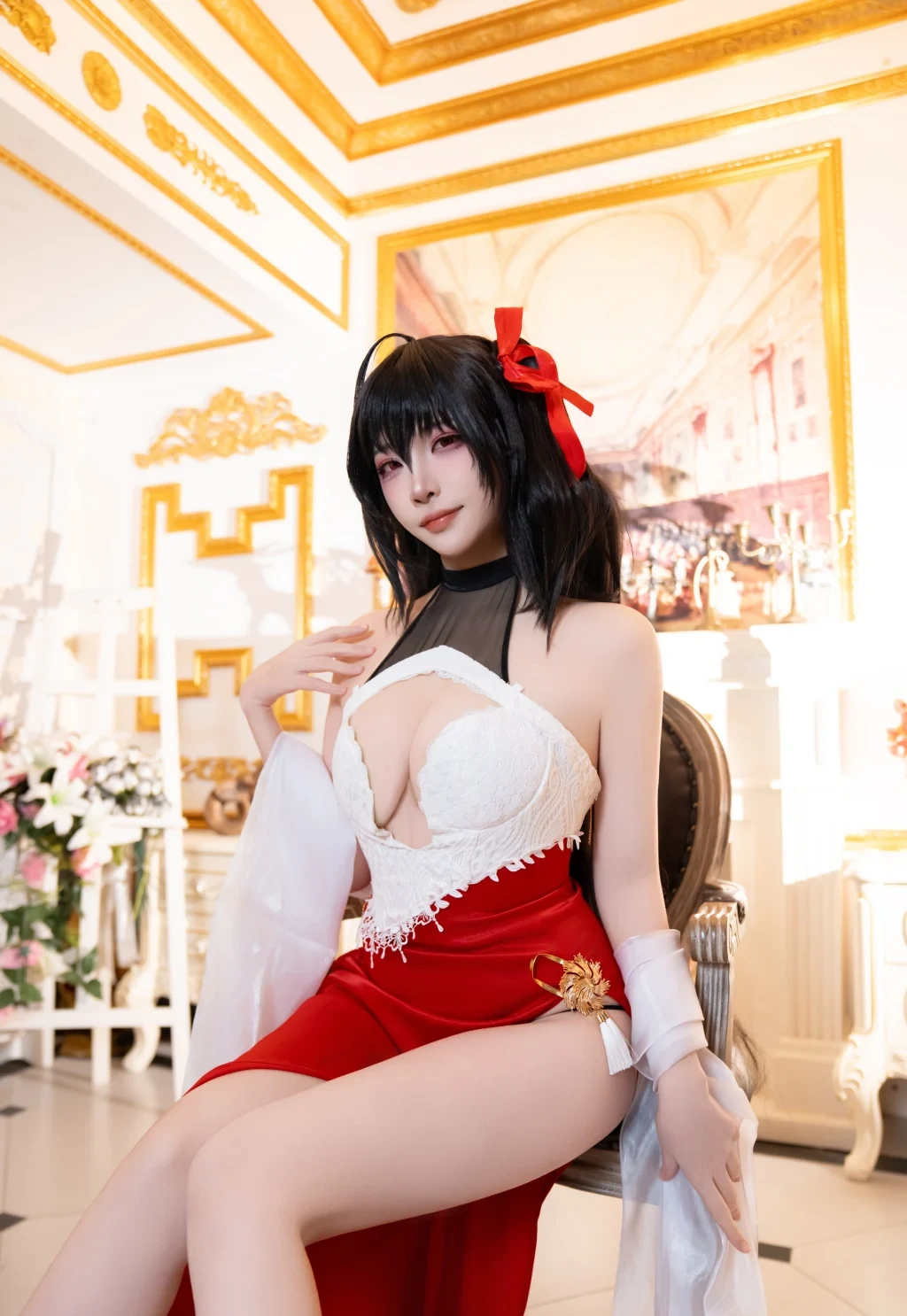 Coser@二佐Nisa: 碧蓝航线-大凤·誓约礼服 (37 photos)