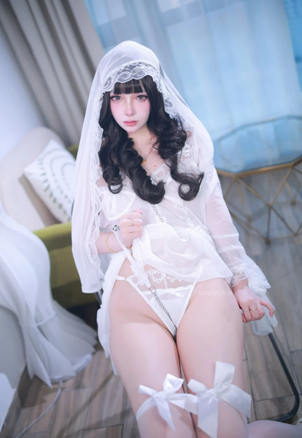 Coser@疯猫ss: 2025年12月会员订阅 捆绑婚纱 (60 photos) - P24
