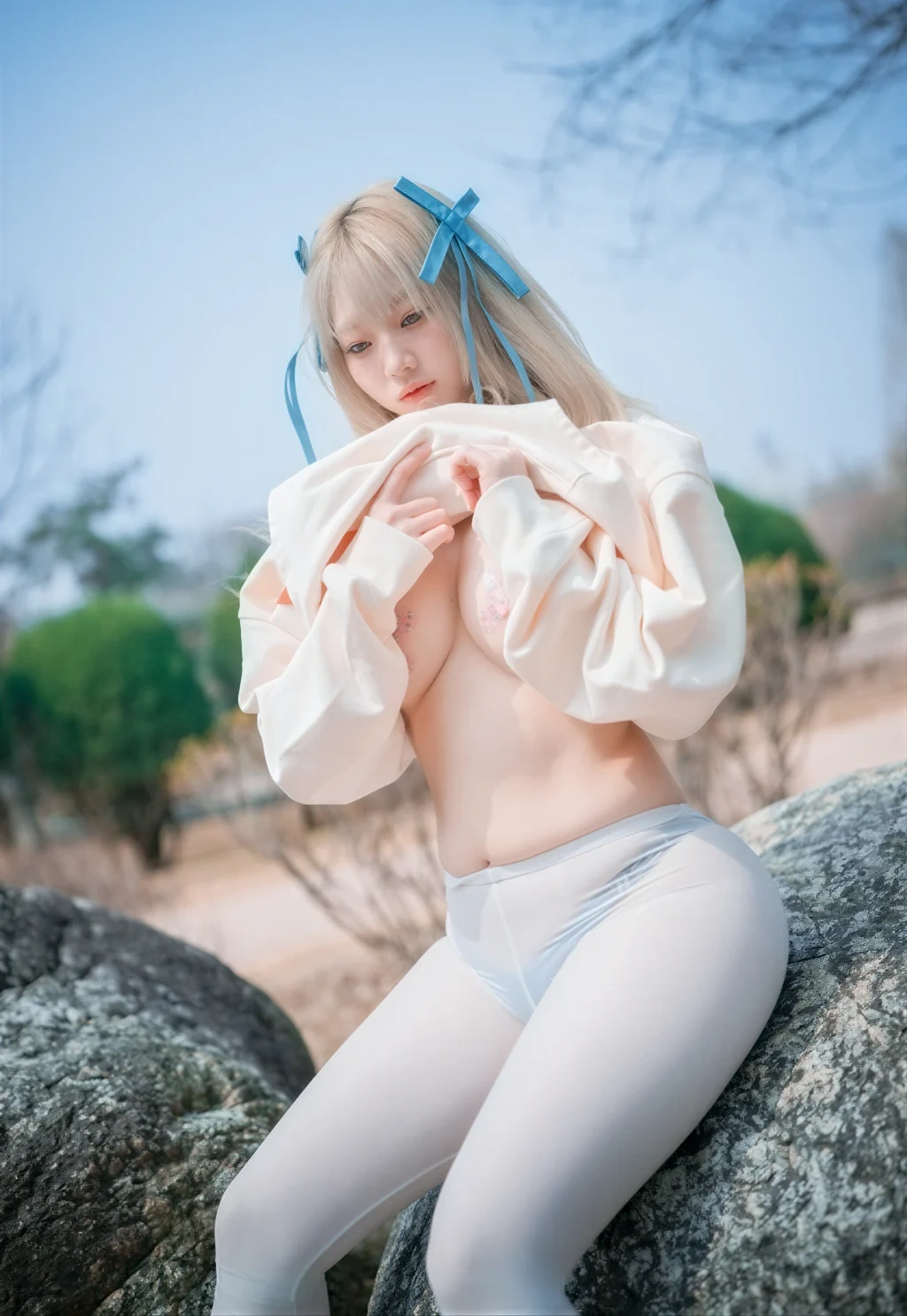 [AI Enhanced] DJAWA Photo: Myu_a_ (뮤아) – Loose and Tight – Asuna (109 photos) - P23