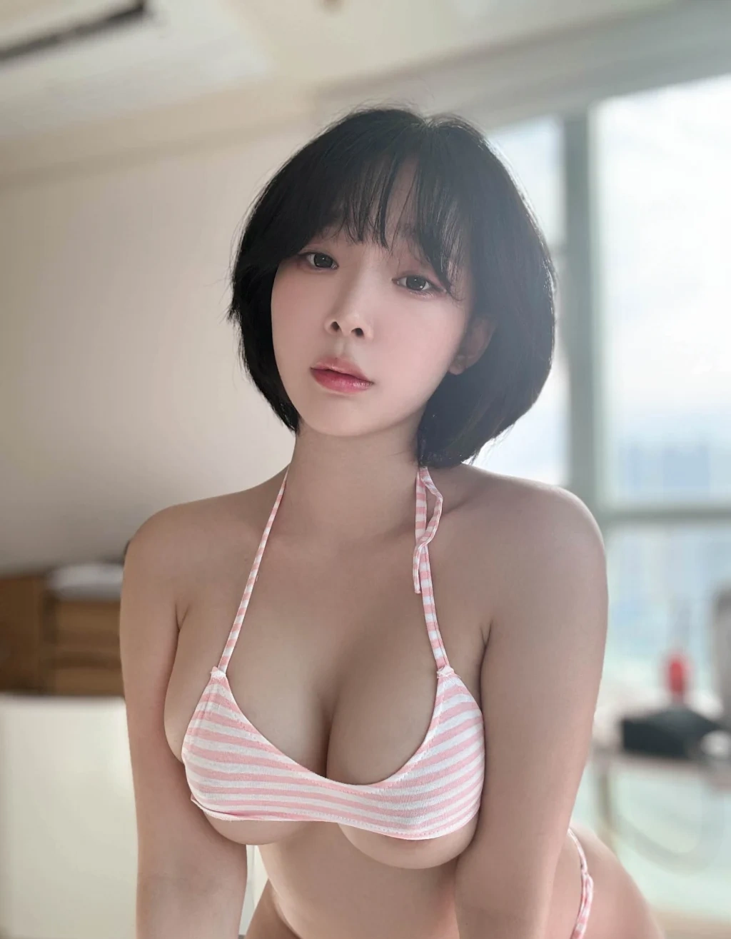 Kang In-kyung (강인경): Pink Bikini (59 photos) - P14
