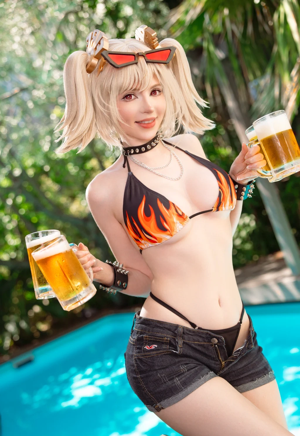 Coser@Peach milky: Burnice bikini (30 photos) - P19