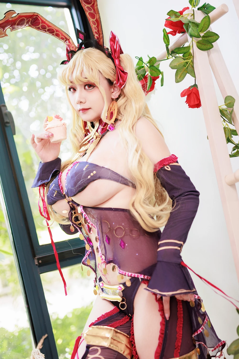 Cosplay 阿雪雪 – FGO 枪凛兔女郎 - P13