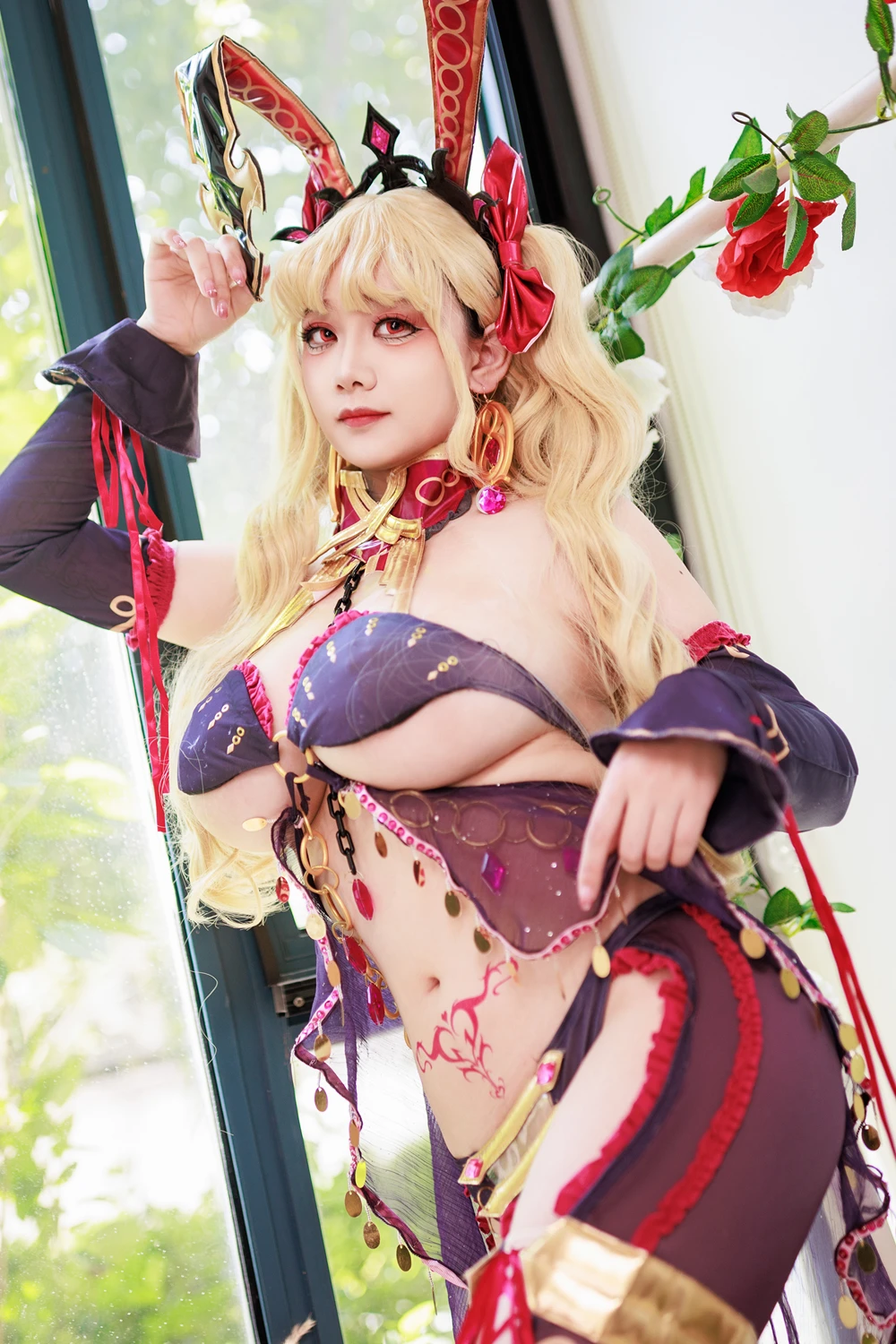 Cosplay 阿雪雪 – FGO 枪凛兔女郎 - P15