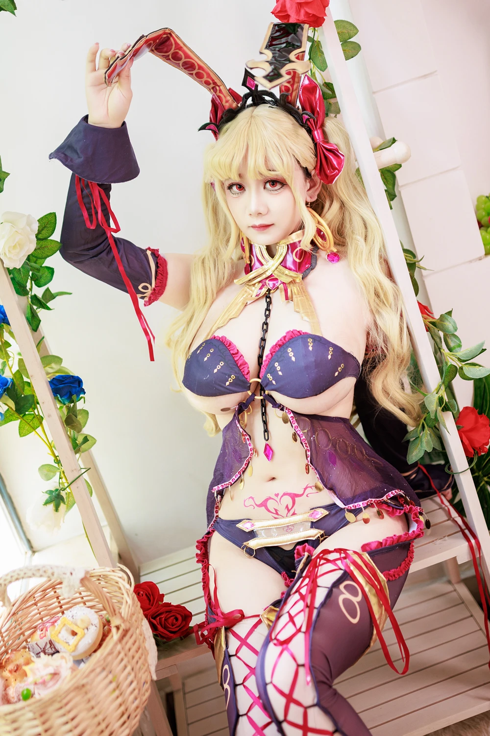 Cosplay 阿雪雪 – FGO 枪凛兔女郎 - P16