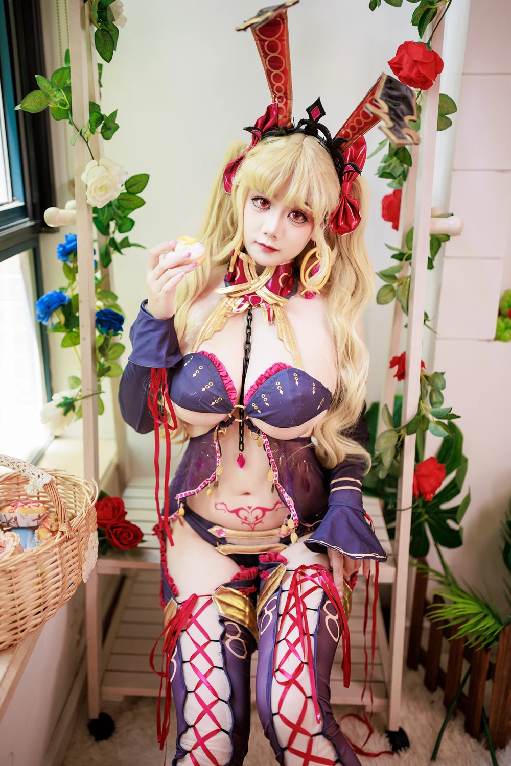 Cosplay 阿雪雪 – FGO 枪凛兔女郎 - P17