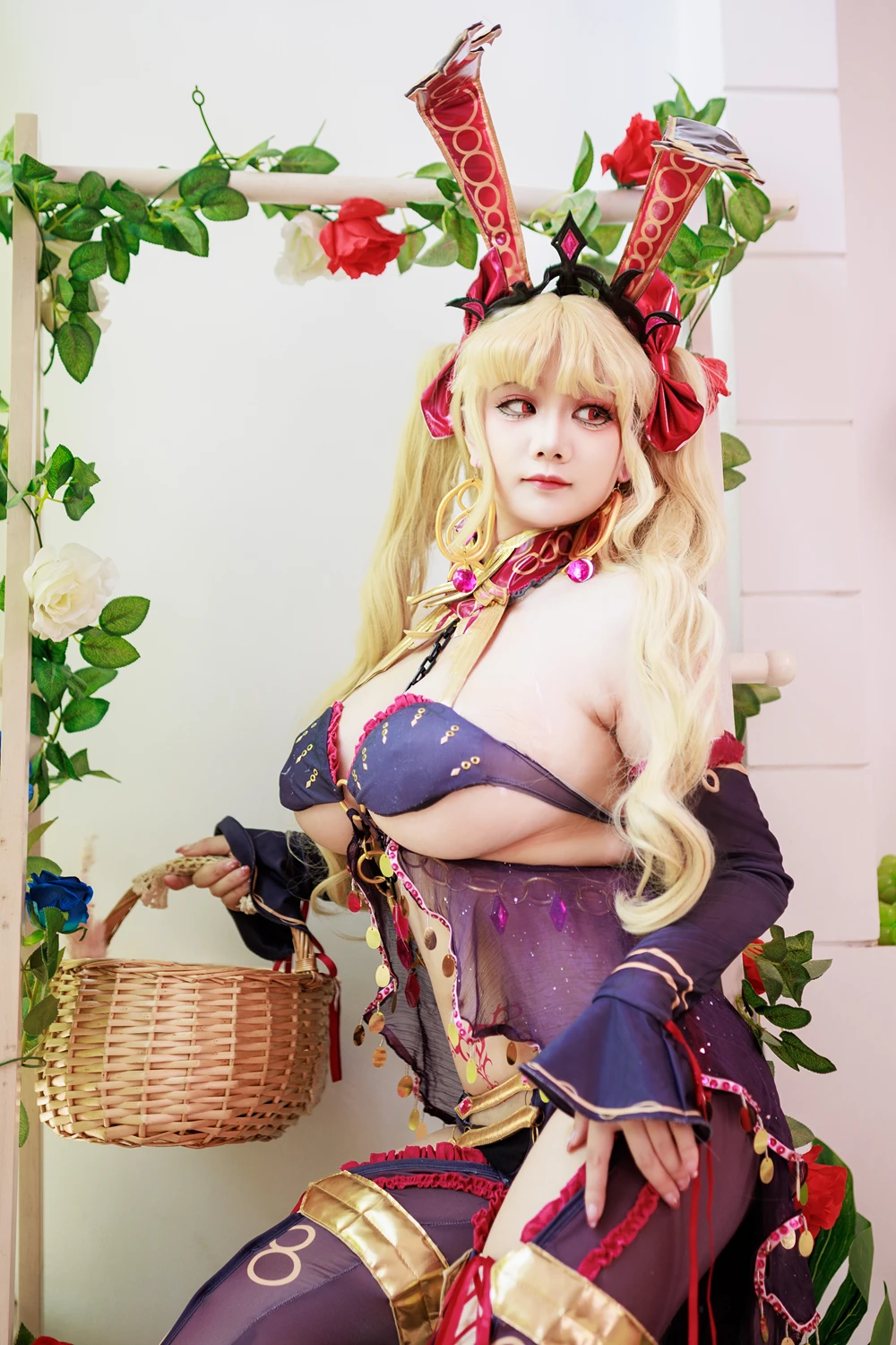 Cosplay 阿雪雪 – FGO 枪凛兔女郎 - P19