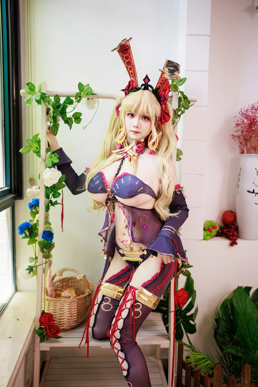 Cosplay 阿雪雪 – FGO 枪凛兔女郎 - P21