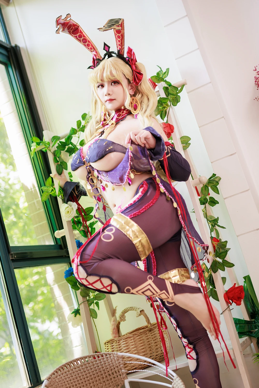 Cosplay 阿雪雪 – FGO 枪凛兔女郎 - P22