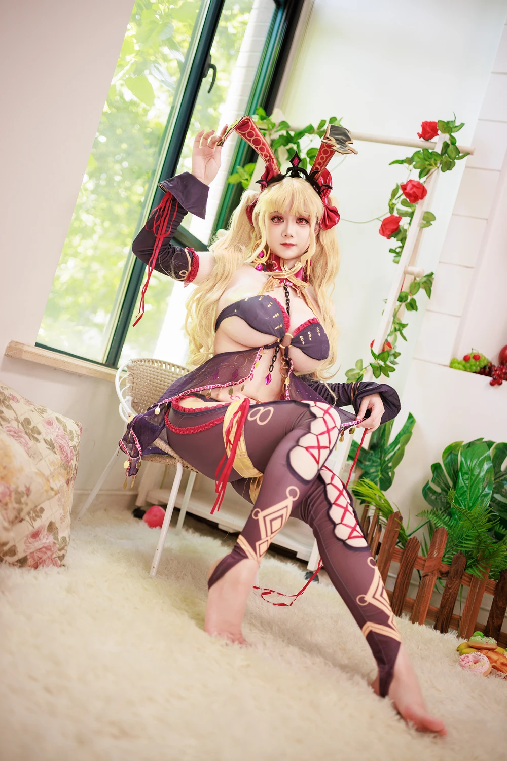 Cosplay 阿雪雪 – FGO 枪凛兔女郎 - P23