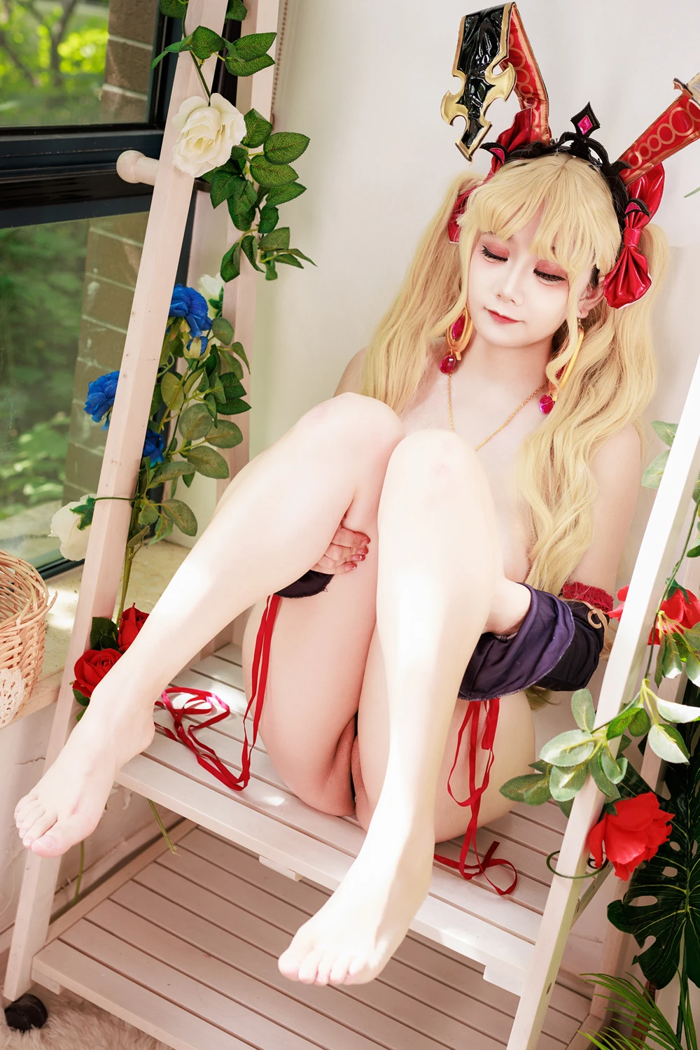 Cosplay 阿雪雪 – FGO 枪凛兔女郎 - P59