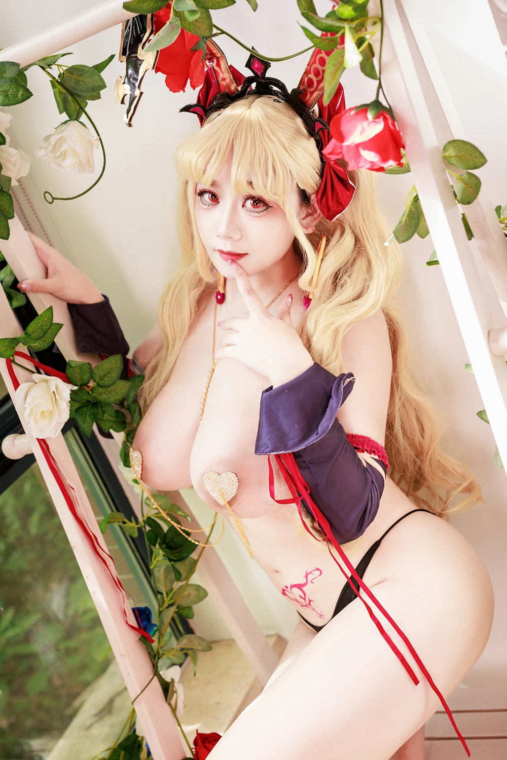 Cosplay 阿雪雪 – FGO 枪凛兔女郎 - P60