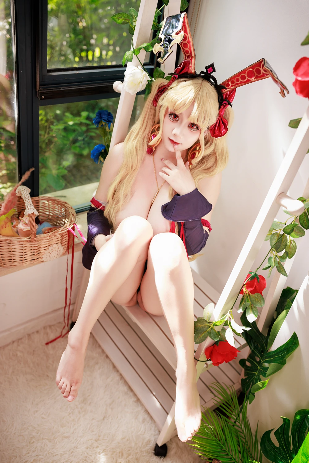 Cosplay 阿雪雪 – FGO 枪凛兔女郎 - P66
