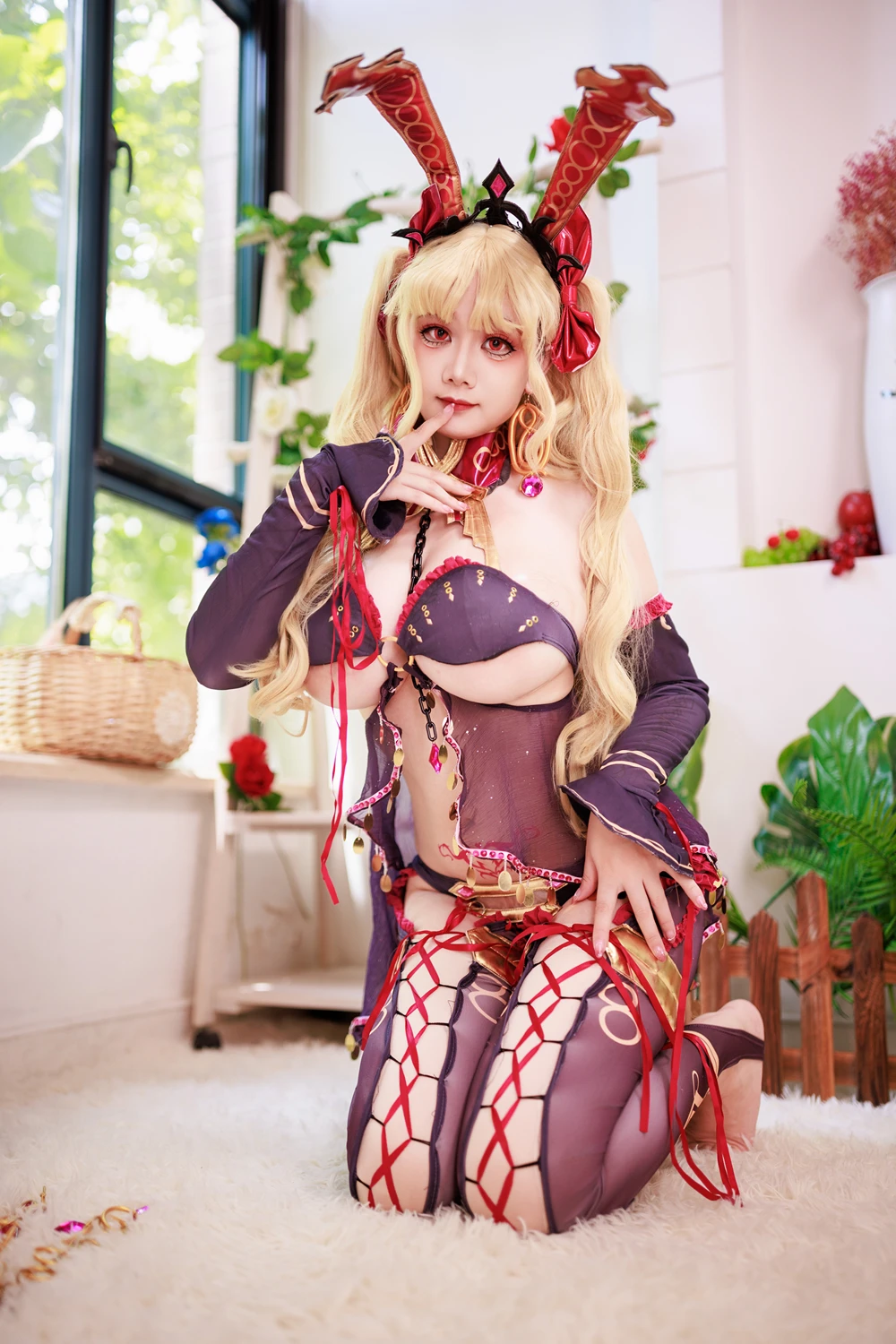 Cosplay 阿雪雪 – FGO 枪凛兔女郎 - P6