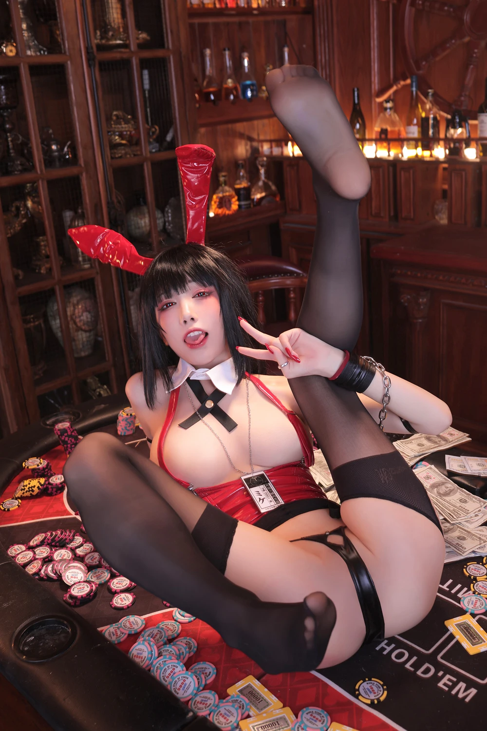 Cosplay 水淼Aqua – 蛇喰梦子 兔女郎ver - P50