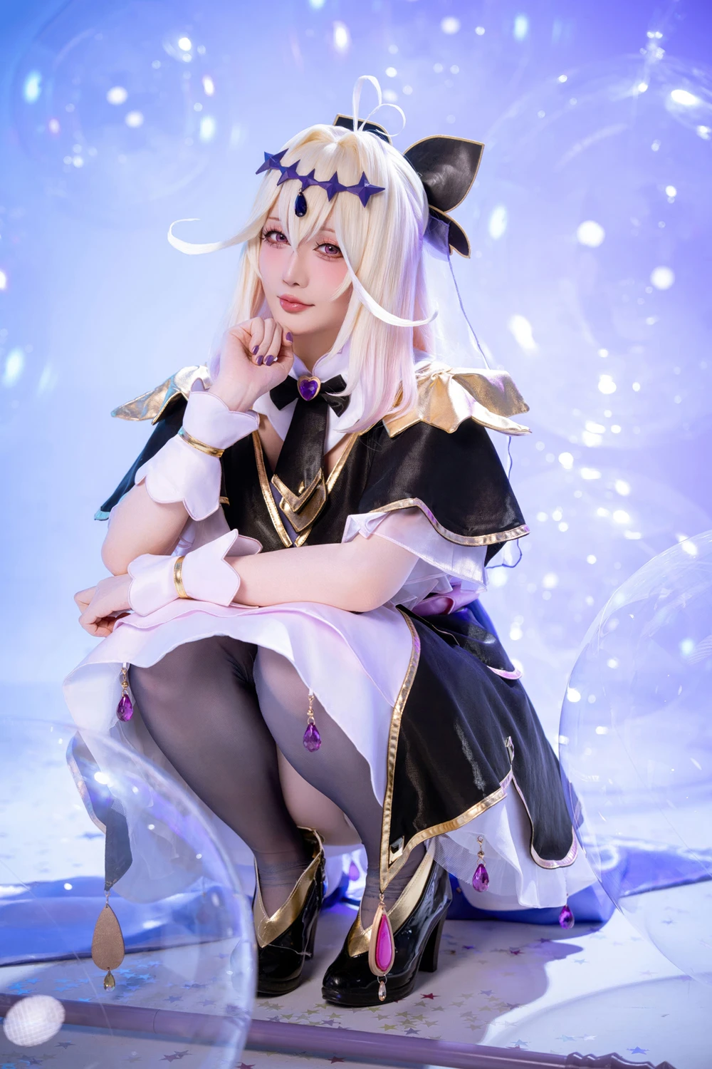 Cosplay 星之迟迟Hoshilily – 名侦探光之美少女 森亚露露卡原皮&同人 - P10