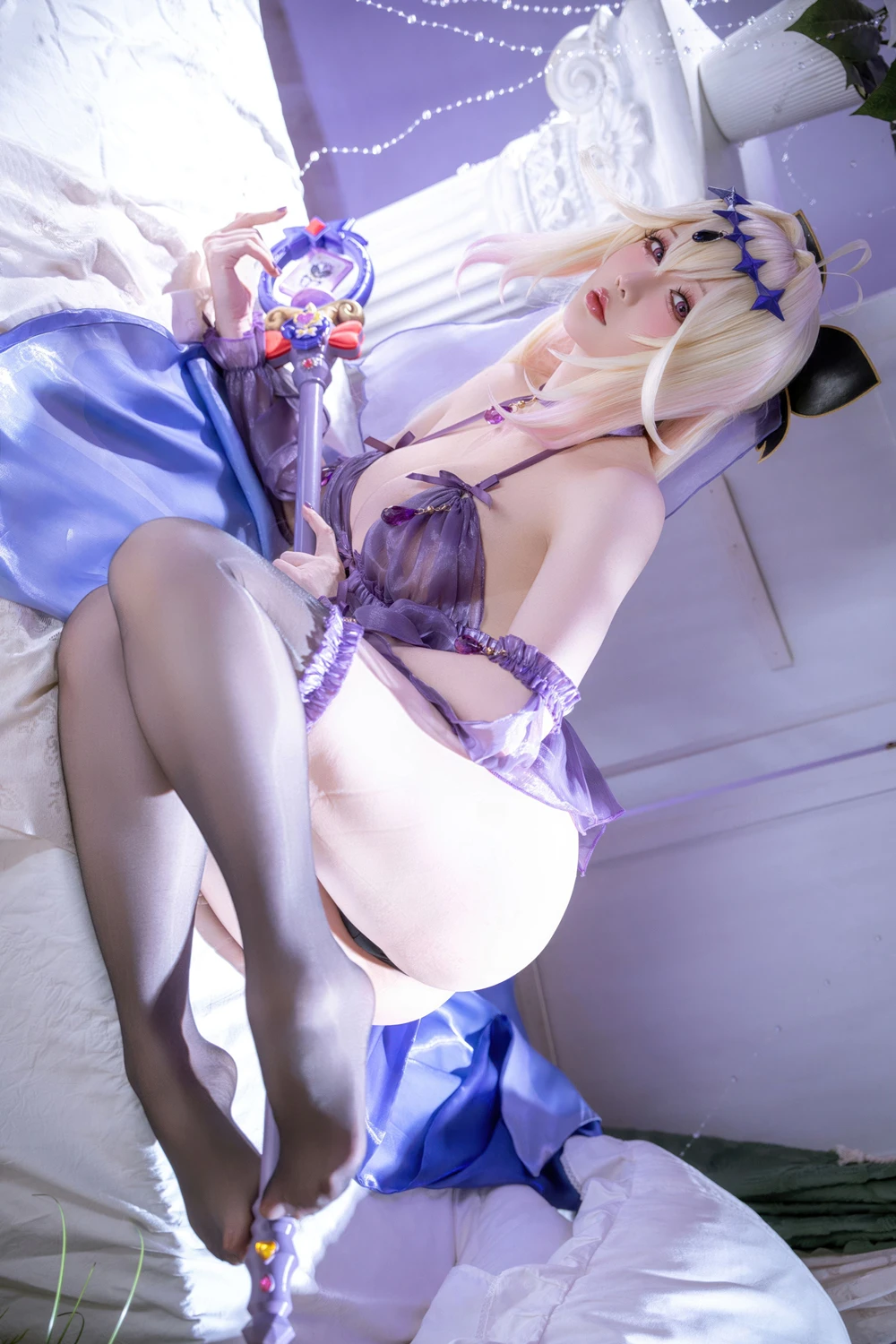 Cosplay 星之迟迟Hoshilily – 名侦探光之美少女 森亚露露卡原皮&同人 - P20