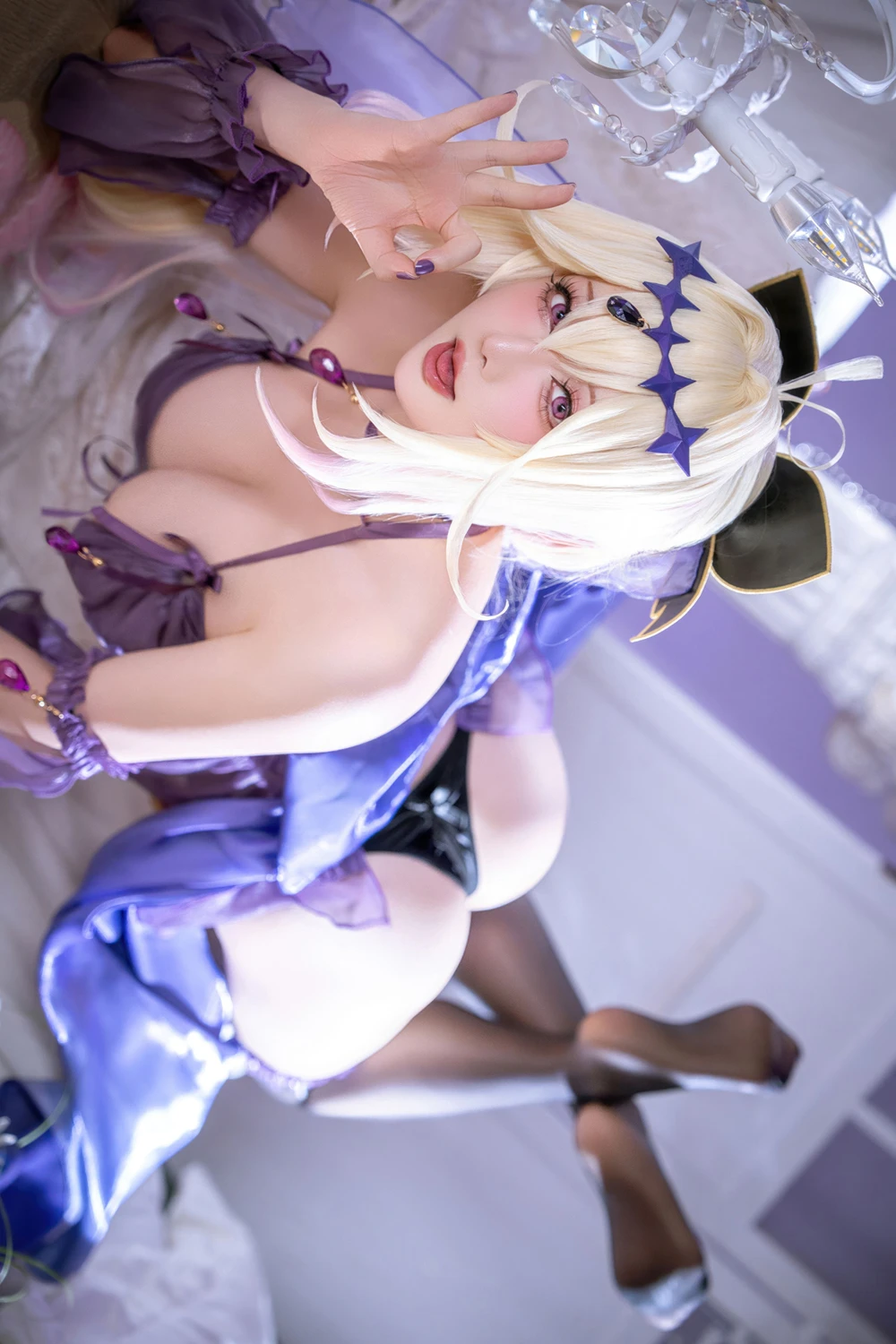 Cosplay 星之迟迟Hoshilily – 名侦探光之美少女 森亚露露卡原皮&同人 - P34