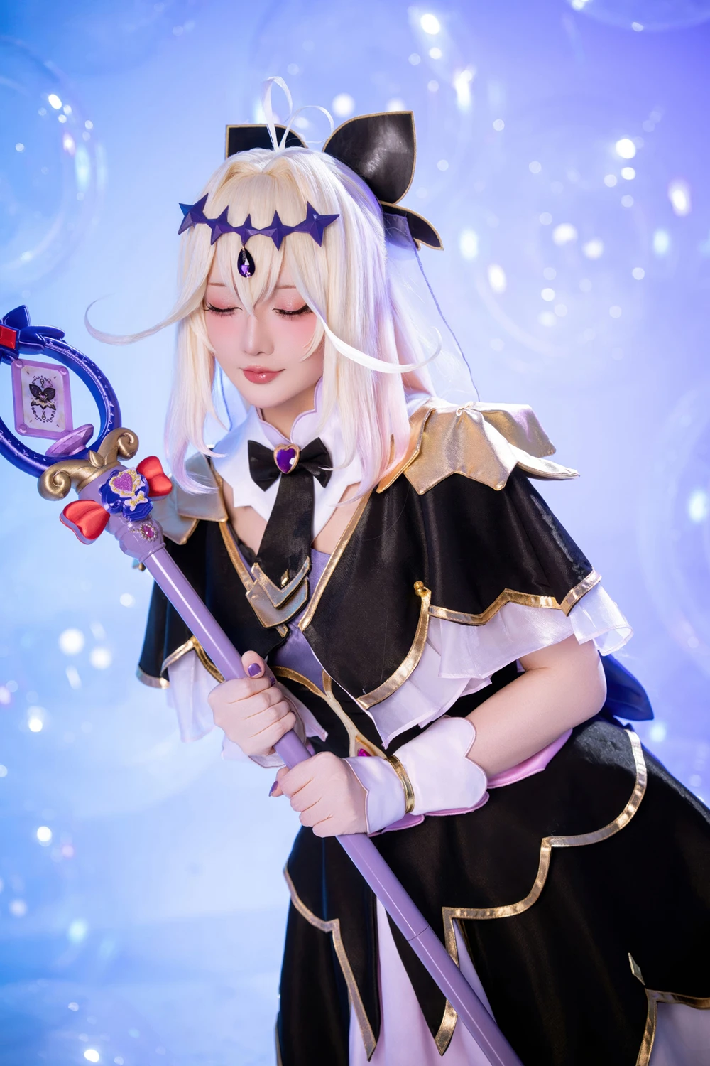 Cosplay 星之迟迟Hoshilily – 名侦探光之美少女 森亚露露卡原皮&同人 - P3