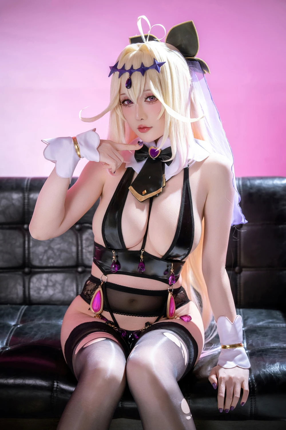 Cosplay 星之迟迟Hoshilily – 名侦探光之美少女 森亚露露卡原皮&同人 - P51