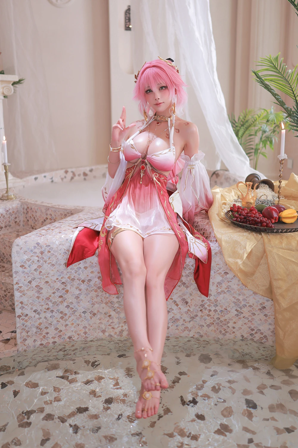 Cosplay 水淼Aqua – 鸣潮 长离泳装 - P7