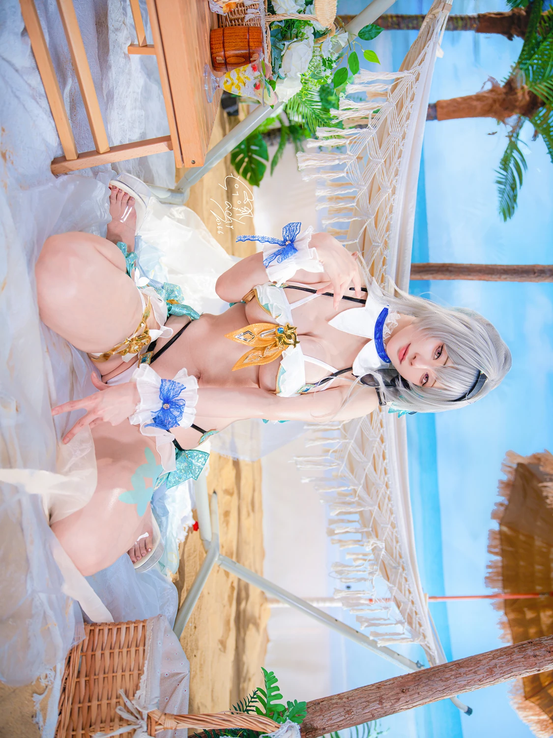 Cosplay Machi馬吉 – 崩壞 星穹鐵道 流螢泳裝 Firefly Bikini - P22