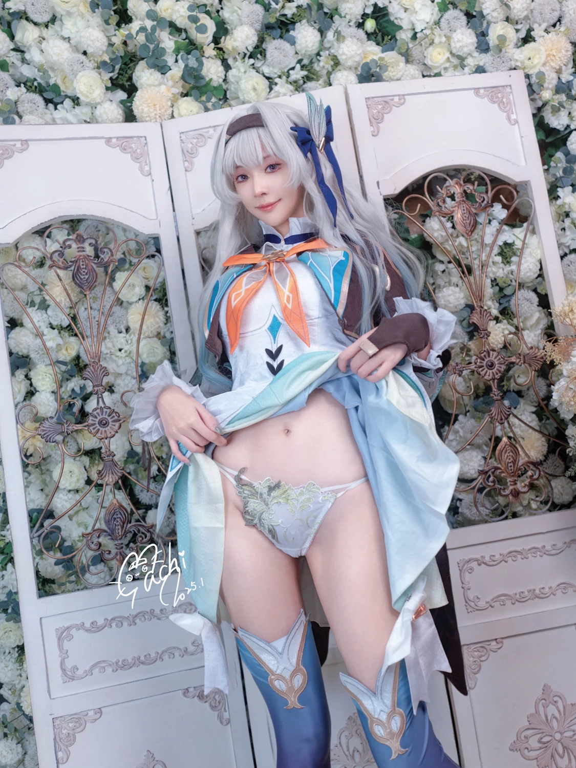 Cosplay Machi馬吉 – 崩壞 星穹鐵道 流螢泳裝 Firefly Bikini - P57