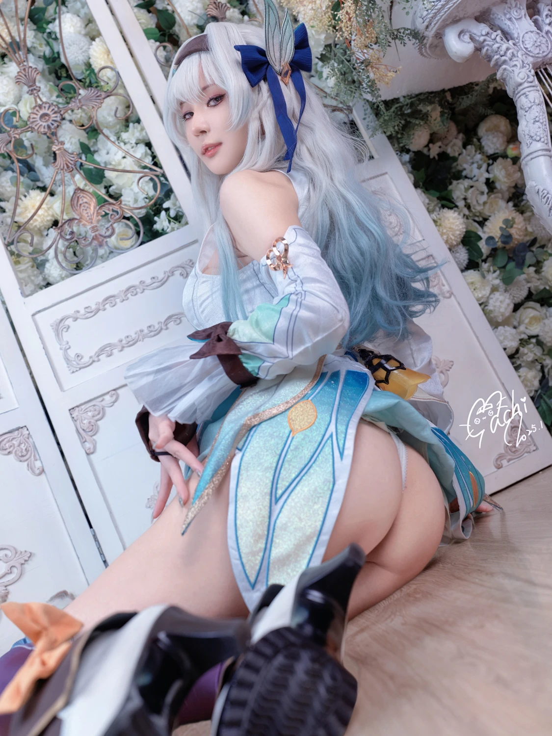 Cosplay Machi馬吉 – 崩壞 星穹鐵道 流螢泳裝 Firefly Bikini - P60