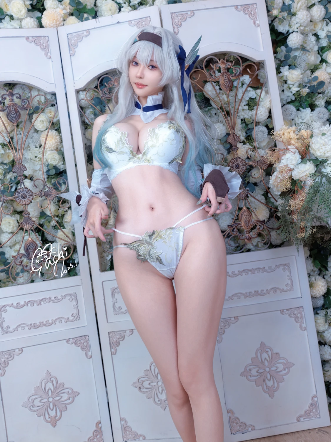 Cosplay Machi馬吉 – 崩壞 星穹鐵道 流螢泳裝 Firefly Bikini - P64