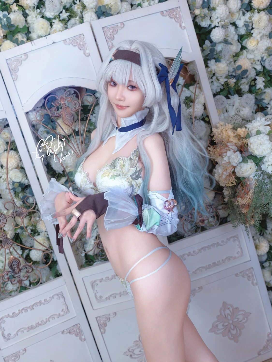 Cosplay Machi馬吉 – 崩壞 星穹鐵道 流螢泳裝 Firefly Bikini - P65