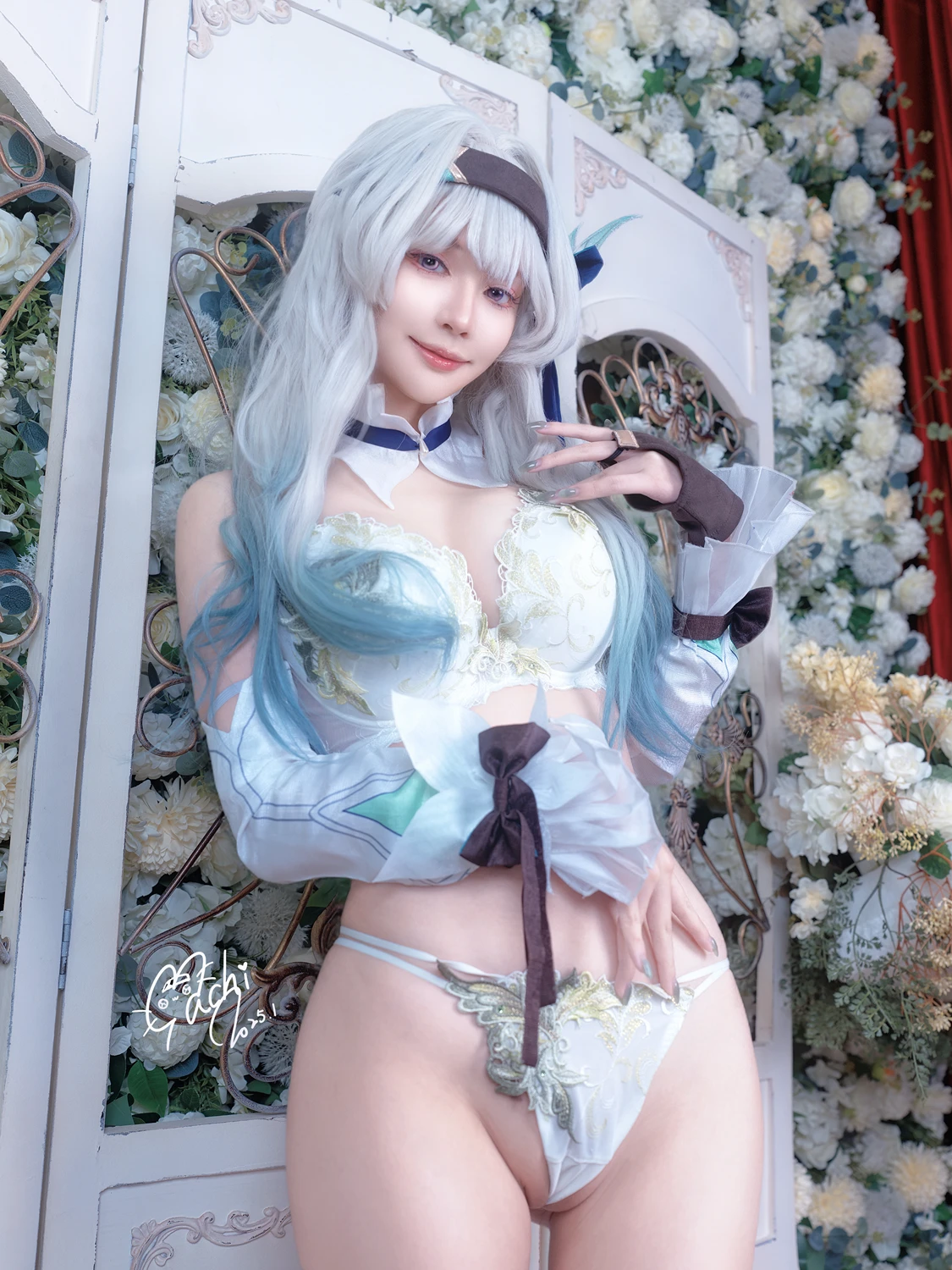 Cosplay Machi馬吉 – 崩壞 星穹鐵道 流螢泳裝 Firefly Bikini - P69