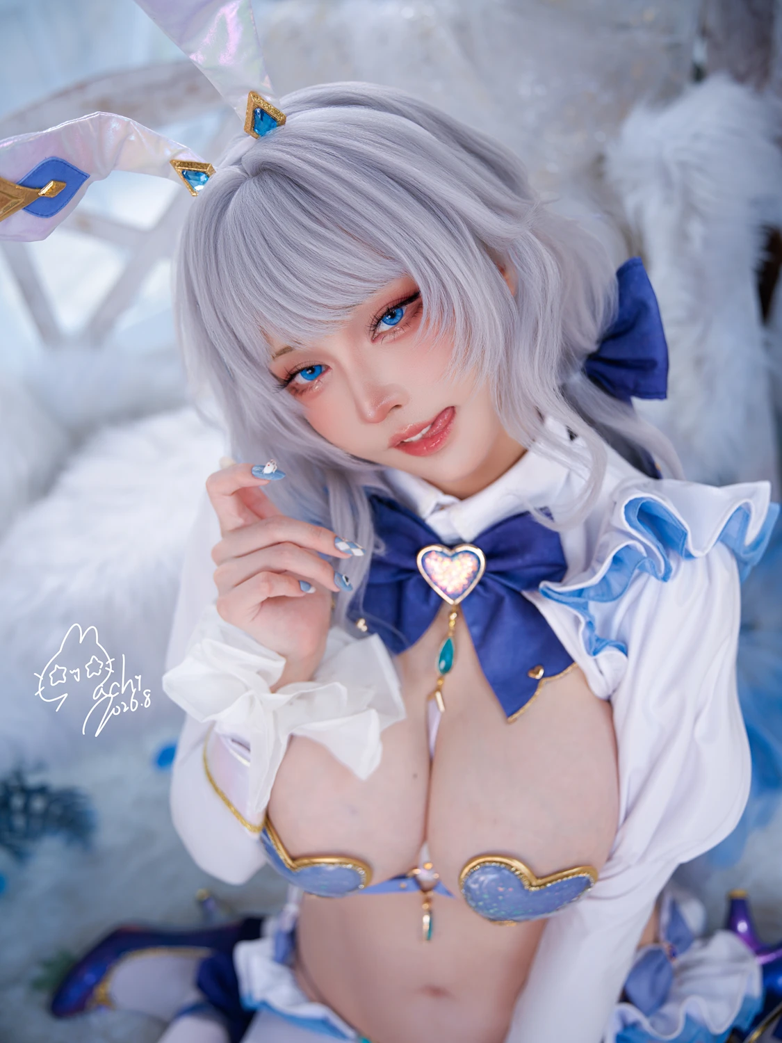 Cosplay Machi馬吉 – 崩壞 星穹鐵道 流螢泳裝 Firefly Bikini - P74