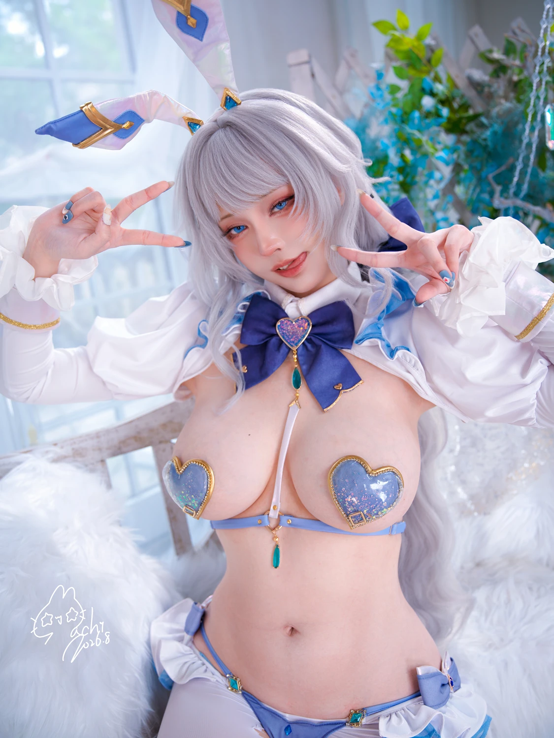 Cosplay Machi馬吉 – 崩壞 星穹鐵道 流螢泳裝 Firefly Bikini - P75