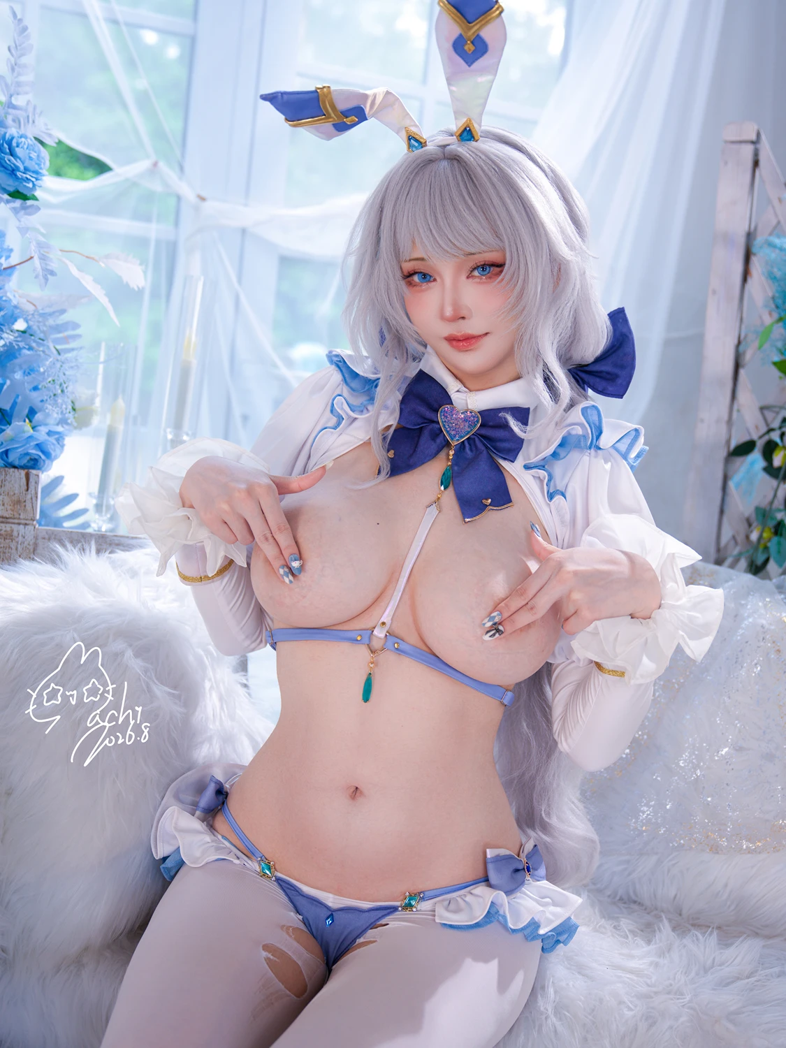 Cosplay Machi馬吉 – 崩壞 星穹鐵道 流螢泳裝 Firefly Bikini - P77