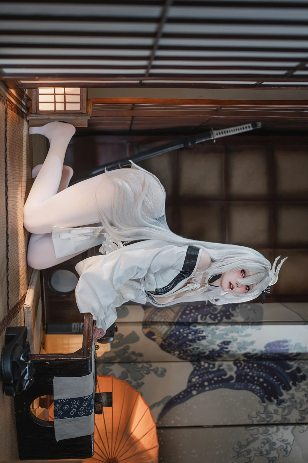 Cosplay Natsuko夏夏子 – 碧蓝航线 白凤 和服 - P9