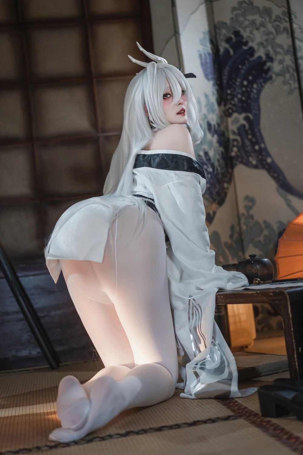 Cosplay Natsuko夏夏子 – 碧蓝航线 白凤 和服 - P14