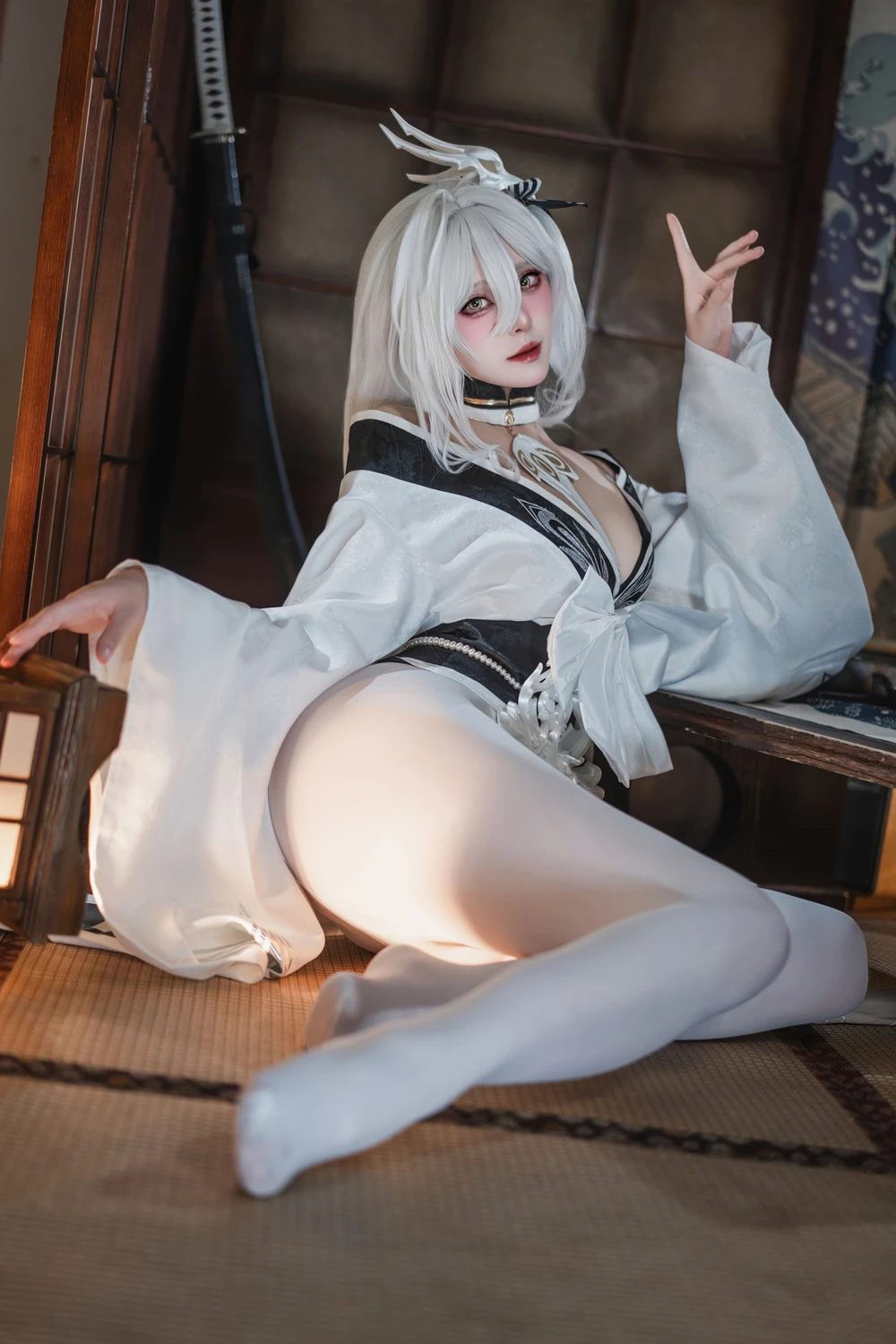 Cosplay Natsuko夏夏子 – 碧蓝航线 白凤 和服 - P16