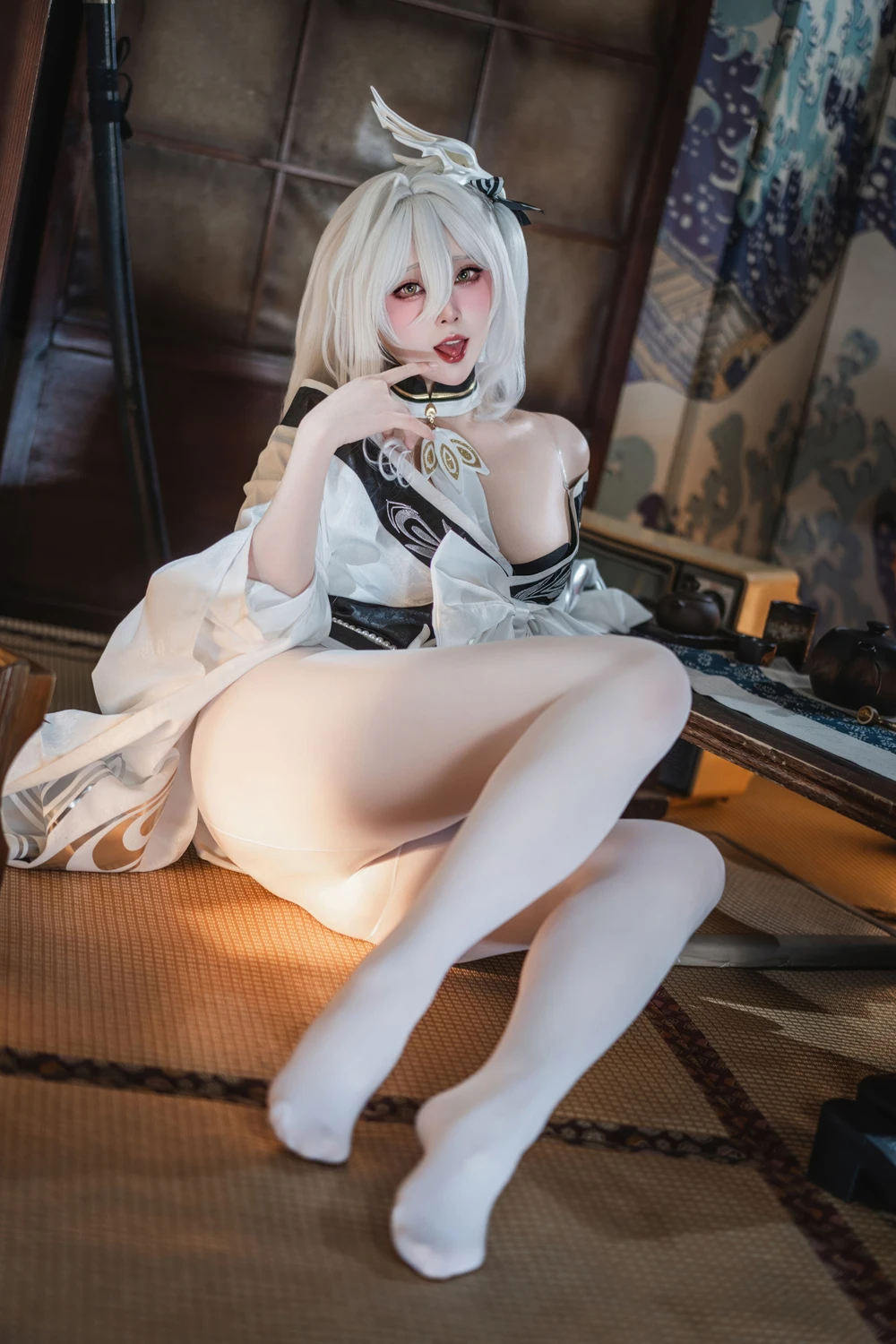 Cosplay Natsuko夏夏子 – 碧蓝航线 白凤 和服 - P19