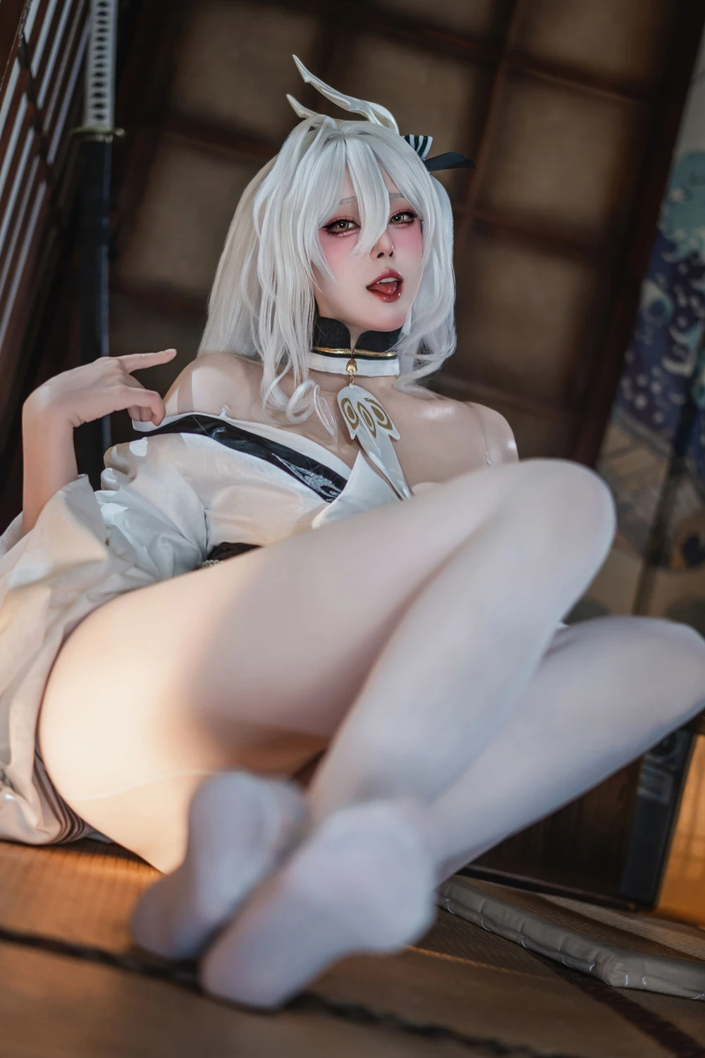 Cosplay Natsuko夏夏子 – 碧蓝航线 白凤 和服 - P20