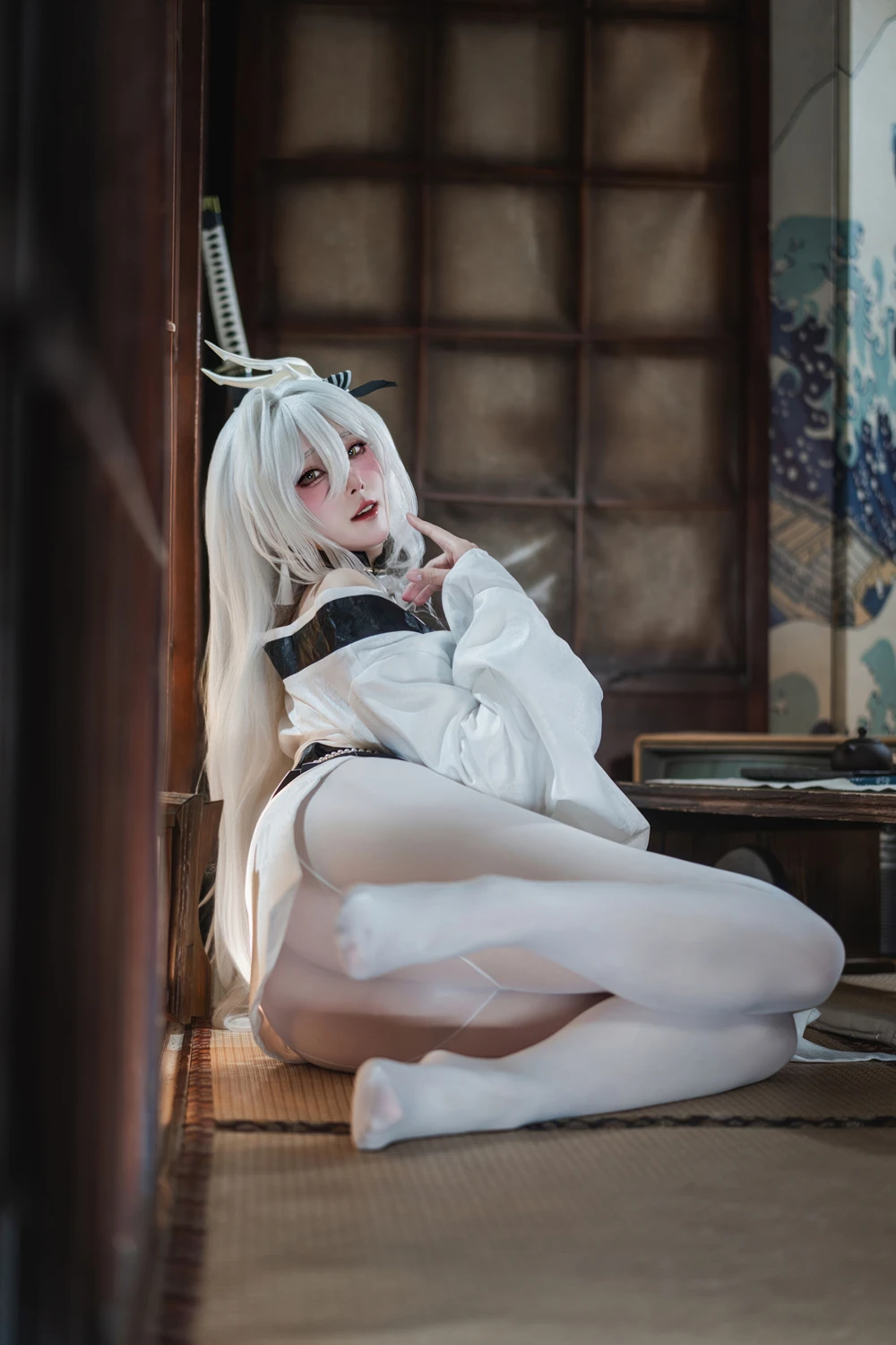 Cosplay Natsuko夏夏子 – 碧蓝航线 白凤 和服 - P24