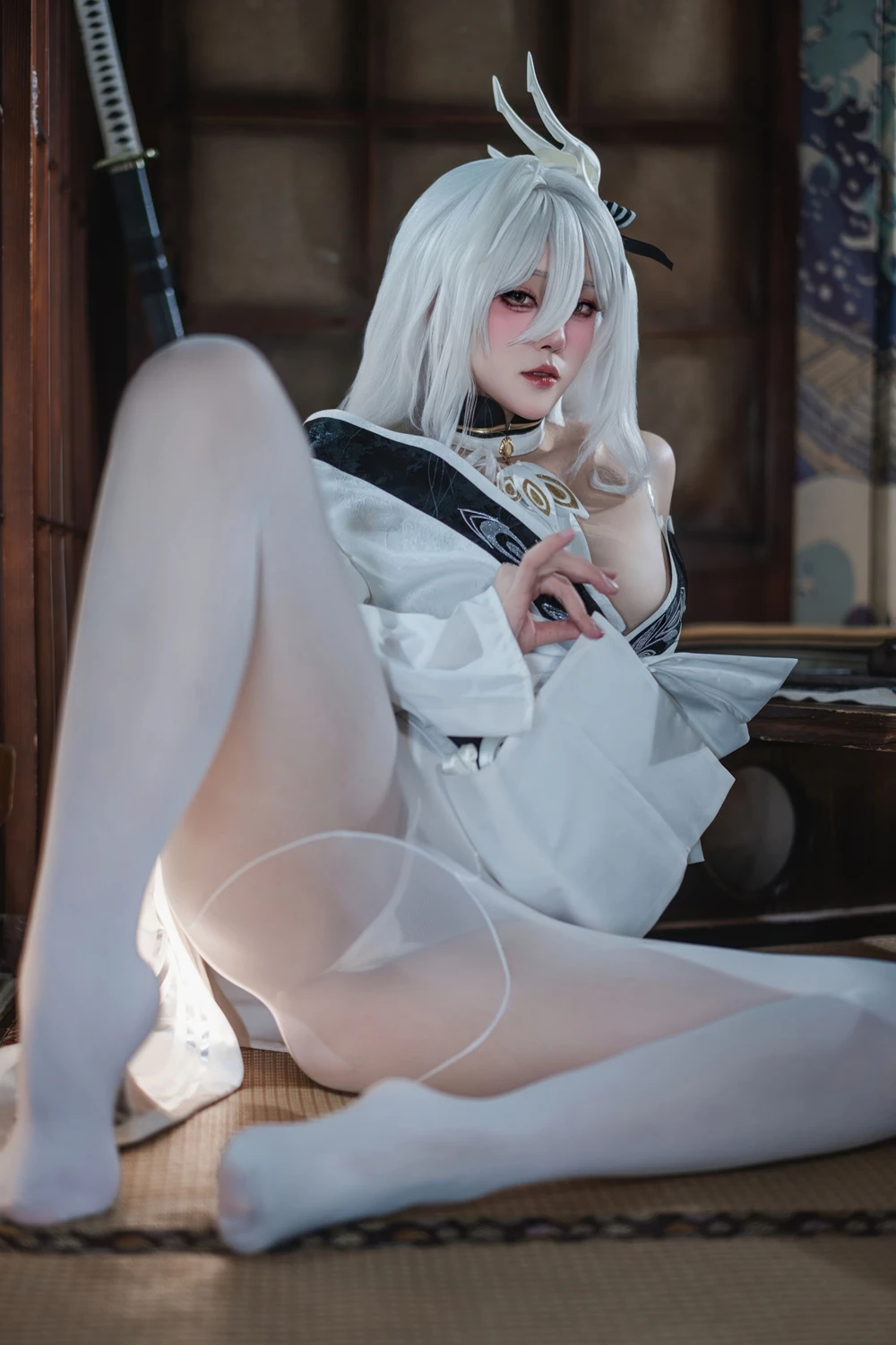 Cosplay Natsuko夏夏子 – 碧蓝航线 白凤 和服 - P26