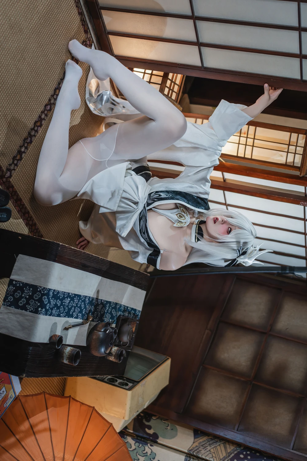 Cosplay Natsuko夏夏子 – 碧蓝航线 白凤 和服 - P29