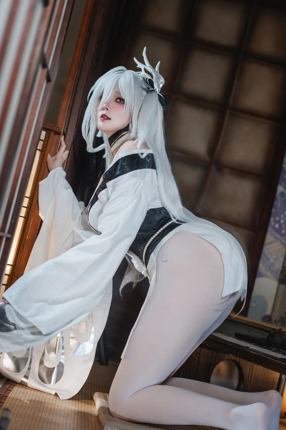 Cosplay Natsuko夏夏子 – 碧蓝航线 白凤 和服 - P38