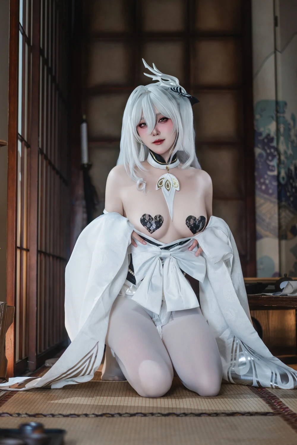 Cosplay Natsuko夏夏子 – 碧蓝航线 白凤 和服 - P50
