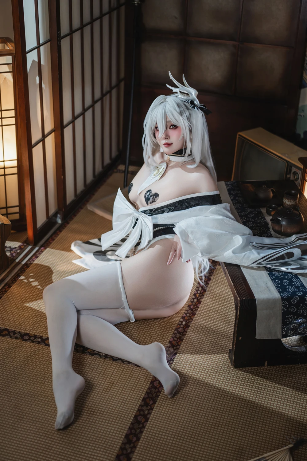 Cosplay Natsuko夏夏子 – 碧蓝航线 白凤 和服 - P62
