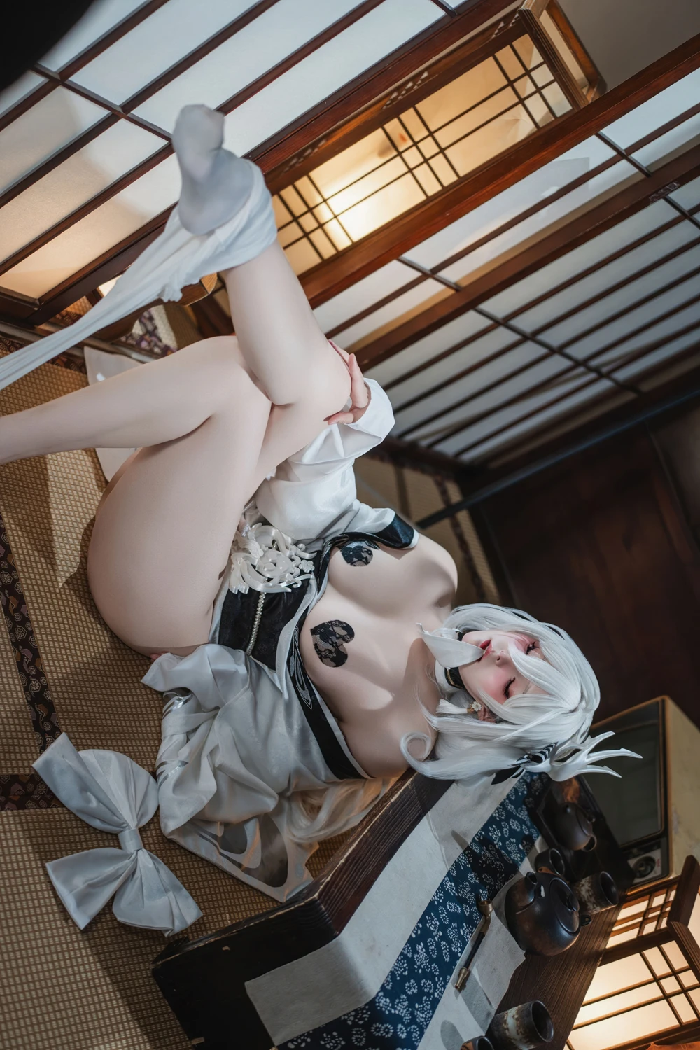 Cosplay Natsuko夏夏子 – 碧蓝航线 白凤 和服 - P75